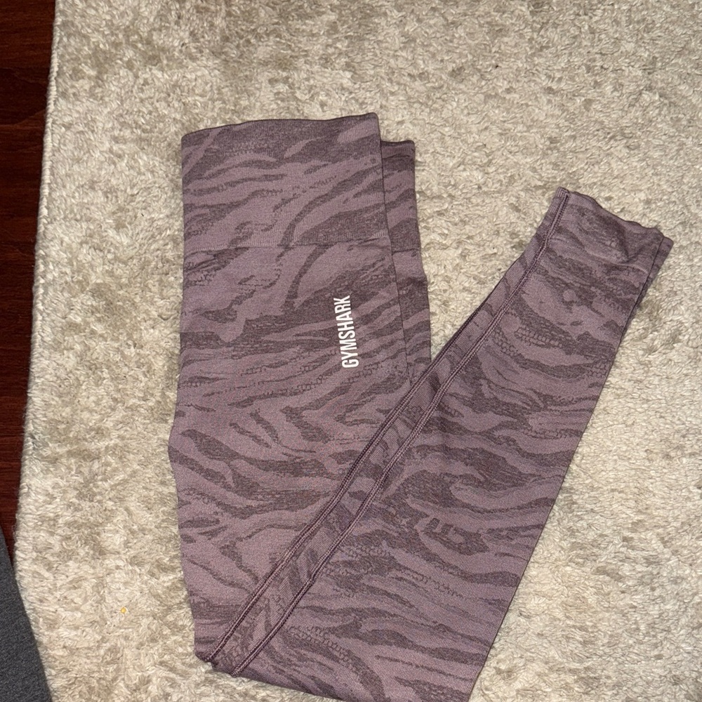 Gymshark Mauve Animal Print Leggings